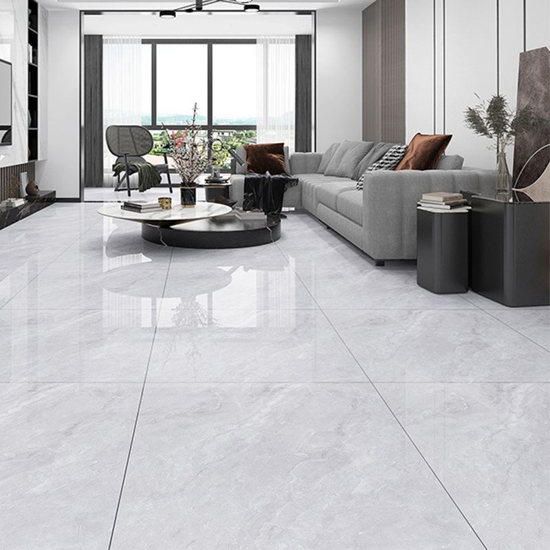 Modern Style Polished Floor Tile Waterproof Square Straight Edge Floor Tile Clearhalo 'Floor Tiles & Wall Tiles' 'floor_tiles_wall_tiles' 'Flooring 'Home Improvement' 'home_improvement' 'home_improvement_floor_tiles_wall_tiles' Walls and Ceiling' 1200x1200_fc70c6b6-b146-406c-b324-3f0f53ec714f