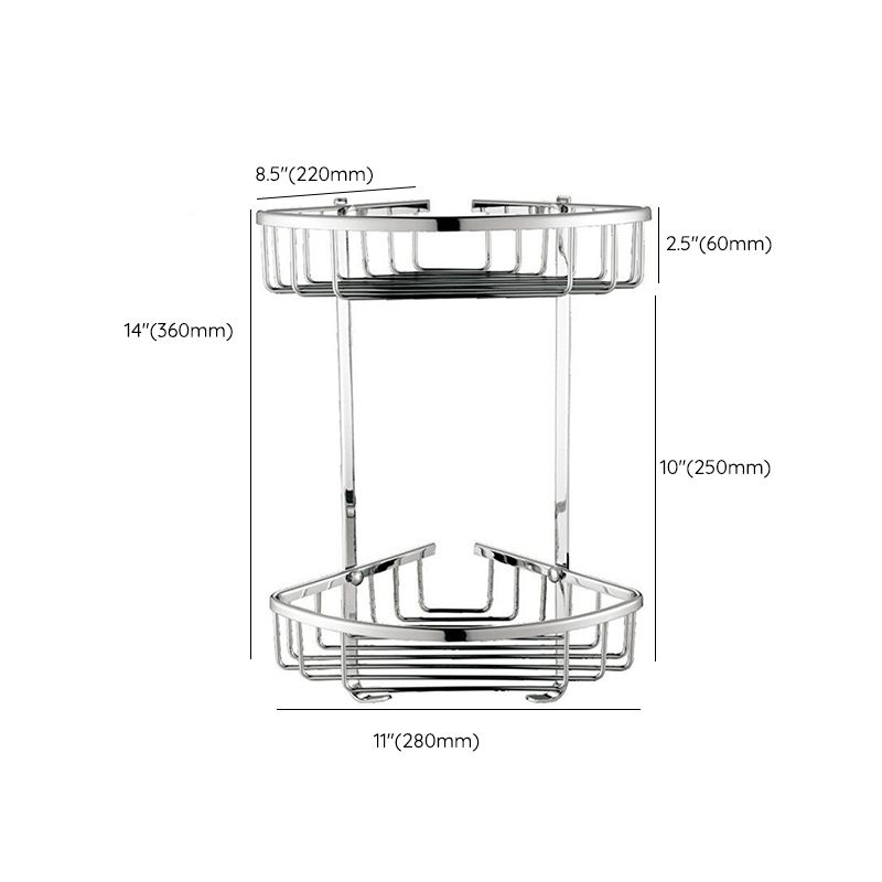 Modern Bathroom Hardware Paper Holder Bath Shelf Silver Bathroom Accessory Kit Clearhalo 'Bathroom Hardware Sets' 'Bathroom Hardware' 'Bathroom Remodel & Bathroom Fixtures' 'bathroom_hardware_sets' 'Home Improvement' 'home_improvement' 'home_improvement_bathroom_hardware_sets' 1200x1200_fc7b0f61-1128-4127-b8db-b38d000bf646