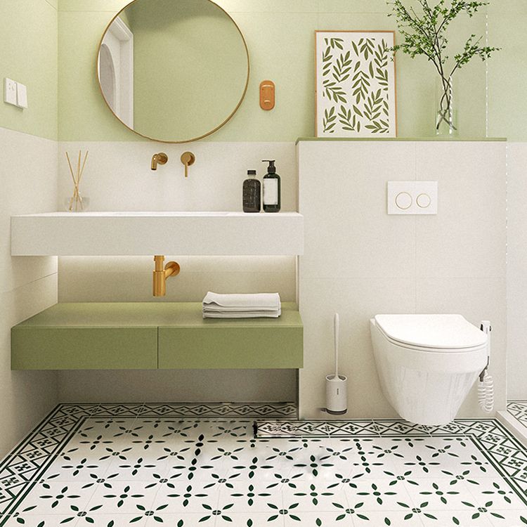 Matte Singular Tile Ceramic Square Shape Singular Tile for Bathroom Clearhalo 'Floor Tiles & Wall Tiles' 'floor_tiles_wall_tiles' 'Flooring 'Home Improvement' 'home_improvement' 'home_improvement_floor_tiles_wall_tiles' Walls and Ceiling' 1200x1200_fcb972ad-1c68-4aa7-a2ae-a31b5b150580