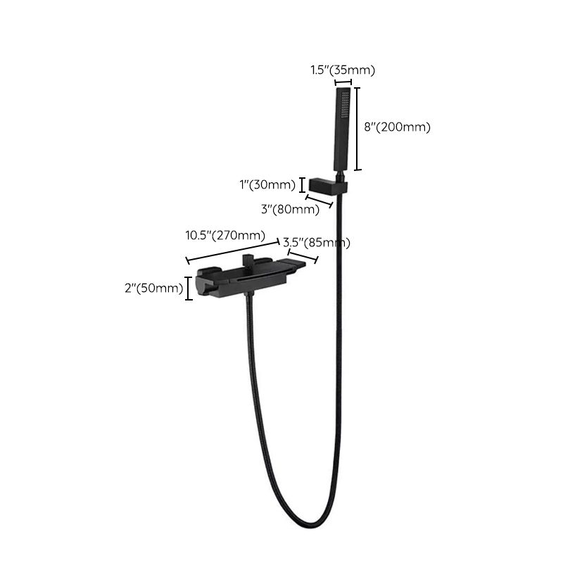 Modern Style Freestanding Bathtub Faucet Brass Floor Mounted Freestanding Faucet Clearhalo 'Bathroom Remodel & Bathroom Fixtures' 'Bathtub Faucets' 'bathtub_faucets' 'Home Improvement' 'home_improvement' 'home_improvement_bathtub_faucets' 1200x1200_fce82200-8131-4bb4-ad67-09d415368f43