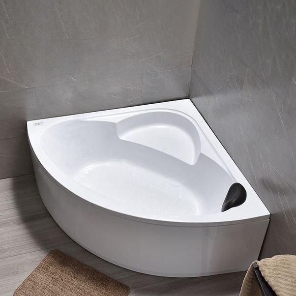 Modern Corner Soaking Bathtub Antique Finish Back to Wall Bath Tub Clearhalo 'Bathroom Remodel & Bathroom Fixtures' 'Bathtubs' 'Home Improvement' 'home_improvement' 'home_improvement_bathtubs' 'Showers & Bathtubs' 1200x1200_fd128bd0-cc0e-4aa6-8b59-92f8dcca1d92