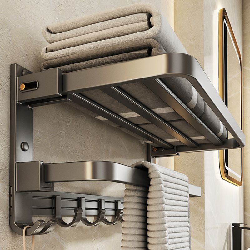 Modern Towel Bar Bathroom Set Bath Shelf Bathroom Accessory Kit Clearhalo 'Bathroom Hardware Sets' 'Bathroom Hardware' 'Bathroom Remodel & Bathroom Fixtures' 'bathroom_hardware_sets' 'Home Improvement' 'home_improvement' 'home_improvement_bathroom_hardware_sets' 1200x1200_fd145784-890d-426c-aa49-d4a37492b19d