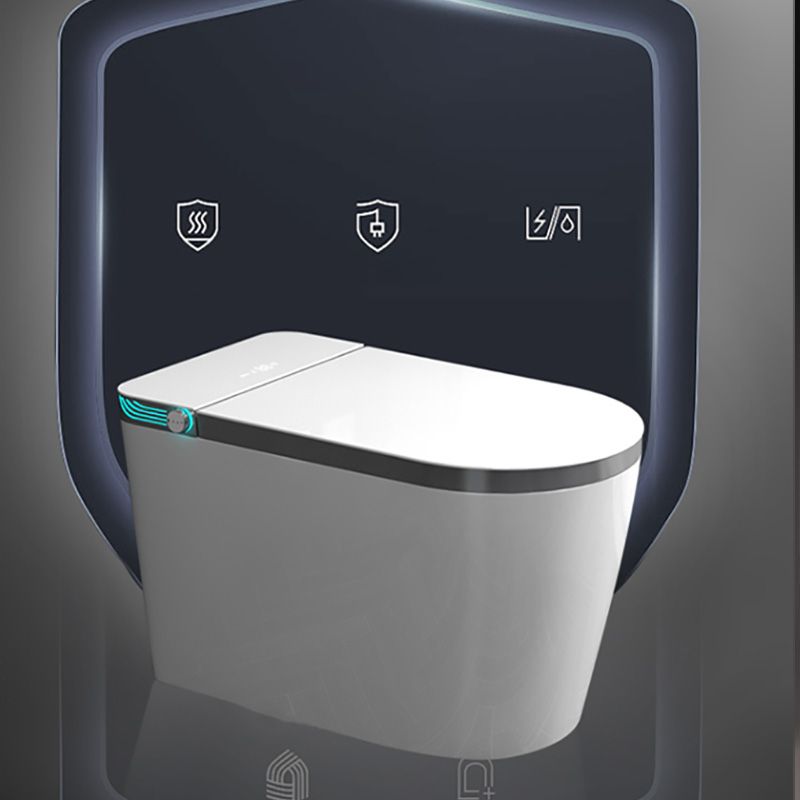 White Contemporary Foot Sensor Ceramic with Heated Seat Smart Toilet Clearhalo 'Bathroom Remodel & Bathroom Fixtures' 'Bidets' 'Home Improvement' 'home_improvement' 'home_improvement_bidets' 'Toilets & Bidets' 1200x1200_fd2f7f1f-f03a-4d8f-a218-5a7f25ba4e58