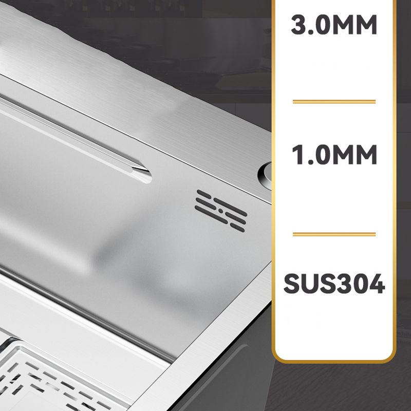 Modern Kitchen Sink Stainless Steel with Grid Strainer and Faucet Workstation Sink Clearhalo 'Home Improvement' 'home_improvement' 'home_improvement_kitchen_sinks' 'Kitchen Remodel & Kitchen Fixtures' 'Kitchen Sinks & Faucet Components' 'Kitchen Sinks' 'kitchen_sinks' 1200x1200_fd5862ad-d575-4fef-8138-8365ef92b4a4