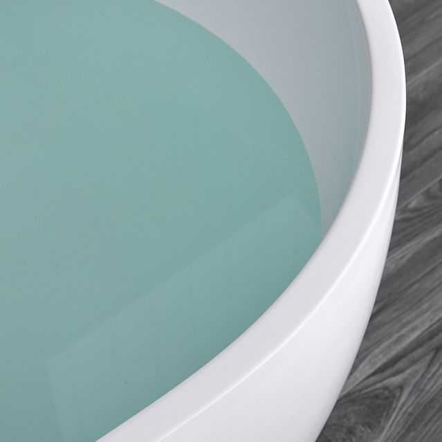 White Acrylic Oval Bathtub Freestanding Soaking Bath Tub with Center Drain Clearhalo 'Bathroom Remodel & Bathroom Fixtures' 'Bathtubs' 'Home Improvement' 'home_improvement' 'home_improvement_bathtubs' 'Showers & Bathtubs' 1200x1200_fdea1a5a-b6c9-4ba5-8425-bf3e38703c87