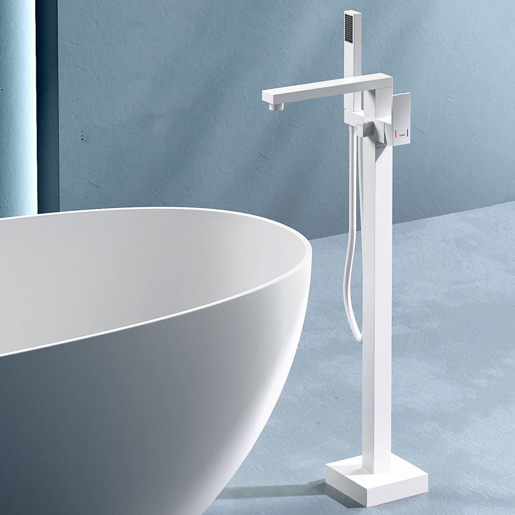 Modern High Arc Bathtub Faucet Metal Single Handle Tub Faucet Trim Clearhalo 'Bathroom Remodel & Bathroom Fixtures' 'Bathtub Faucets' 'bathtub_faucets' 'Home Improvement' 'home_improvement' 'home_improvement_bathtub_faucets' 1200x1200_fe3ece77-4196-4437-8b09-f431cb0e32a9