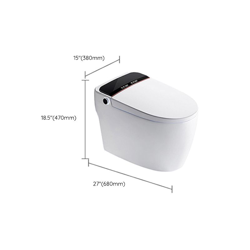 Floor Mount Bidet Elongated with Heated Seat Ceramic Contemporary Clearhalo 'Bathroom Remodel & Bathroom Fixtures' 'Bidets' 'Home Improvement' 'home_improvement' 'home_improvement_bidets' 'Toilets & Bidets' 1200x1200_fe412449-e33d-4023-ac32-075c4fa76c06