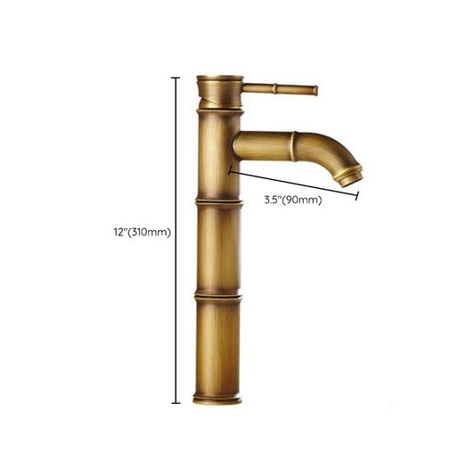 Farmhouse Brass Bathroom Faucet Lever Handle Faucet Single Hole Vessel Sink Faucet Clearhalo 'Bathroom Remodel & Bathroom Fixtures' 'Bathroom Sink Faucets' 'Bathroom Sinks & Faucet Components' 'bathroom_sink_faucets' 'Home Improvement' 'home_improvement' 'home_improvement_bathroom_sink_faucets' 1200x1200_fe553cb2-c83e-4154-9e72-d6032c6a8f75