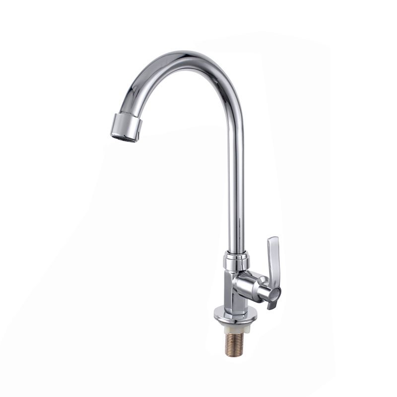 Modern Kitchen Bar Faucet Zinc Knob Handle Swivel Spout High Arch Kitchen Faucet Clearhalo 'Home Improvement' 'home_improvement' 'home_improvement_kitchen_faucets' 'Kitchen Faucets' 'Kitchen Remodel & Kitchen Fixtures' 'Kitchen Sinks & Faucet Components' 'kitchen_faucets' 1200x1200_fed34dcf-cac8-4b27-81c2-f9b1073cfec4