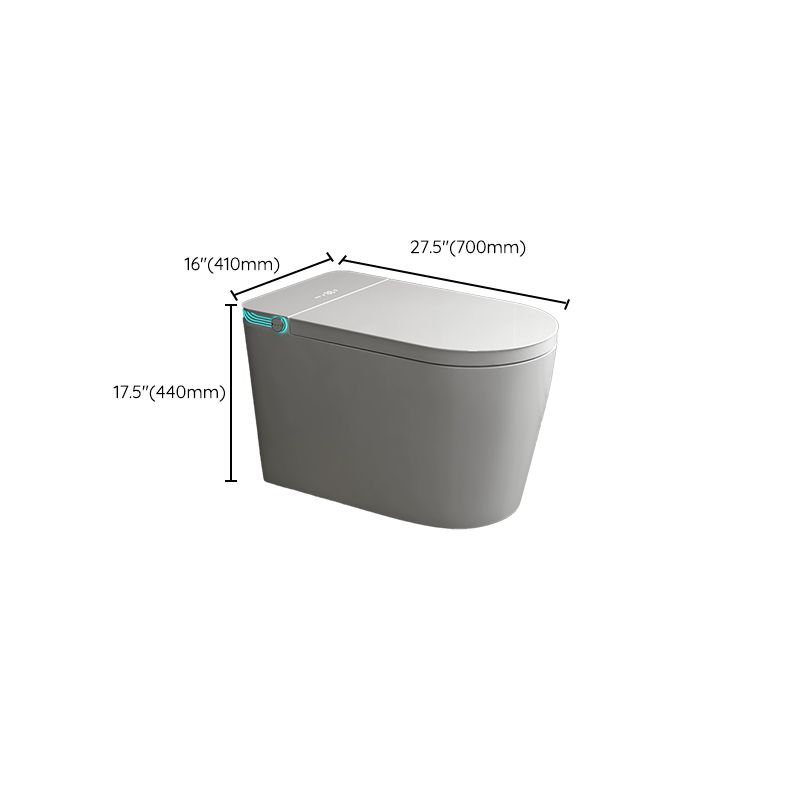 16,1 w asiento de inodoro inteligente eléctrico blanco algodón