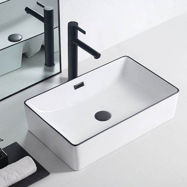 Modern Porcelain Trough Sink Rectangular Trough Bathroom Sink Clearhalo 'Bathroom Remodel & Bathroom Fixtures' 'Bathroom Sinks & Faucet Components' 'Bathroom Sinks' 'bathroom_sink' 'Home Improvement' 'home_improvement' 'home_improvement_bathroom_sink' 1200x1200_ff99a0ed-004a-43d6-8a78-619d440f3b1c