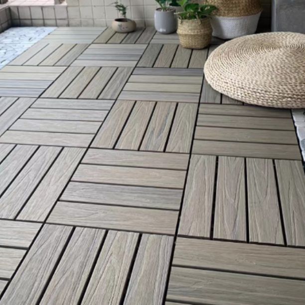 Deck Plank Loose Lay Wood Flooring Tiles Garden Outdoor Flooring Clearhalo 'Home Improvement' 'home_improvement' 'home_improvement_outdoor_deck_tiles_planks' 'Outdoor Deck Tiles & Planks' 'Outdoor Flooring & Tile' 'Outdoor Remodel' 'outdoor_deck_tiles_planks' 1200x1200_ffc9a0a6-4eb3-476a-96fc-a65d7cf98feb