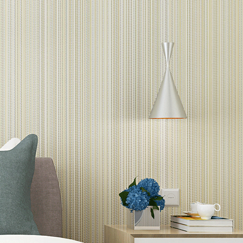 Plain Striped Wallpaper Roll Minimalistic Non-Woven Fabric Wall Art in Soft Color Beige Clearhalo 'Modern wall decor' 'Modern' 'Wallpaper' Wall Decor' 1206410