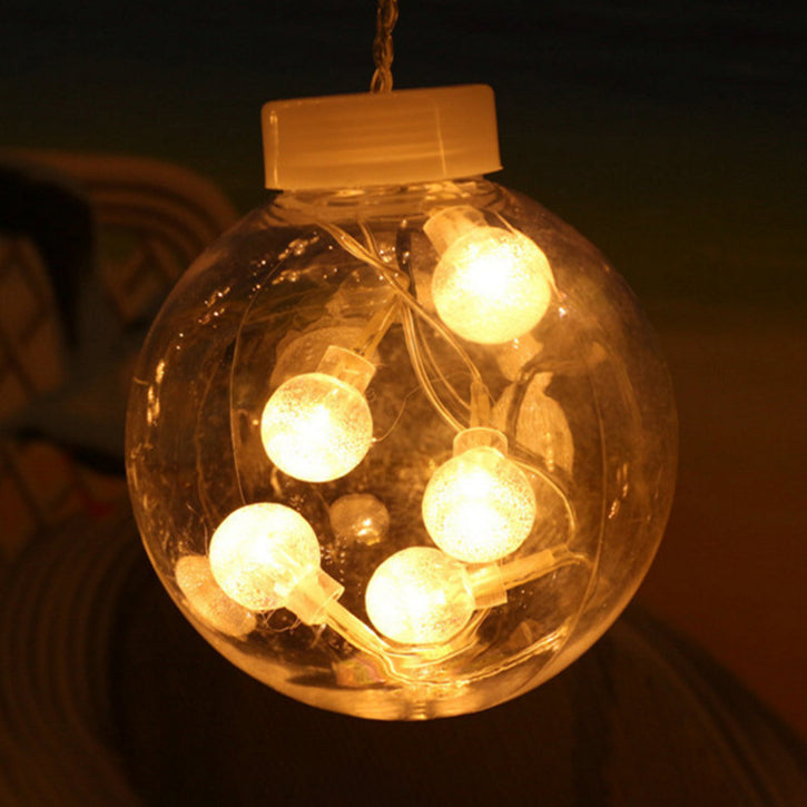 Clear Bubble Shade Hanging Light Modern Plastic String Light for Festival  Decoration