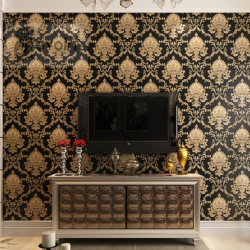 Brewster Home Fashions Java Medallion Beige Wallpaper | DecoratorsBest