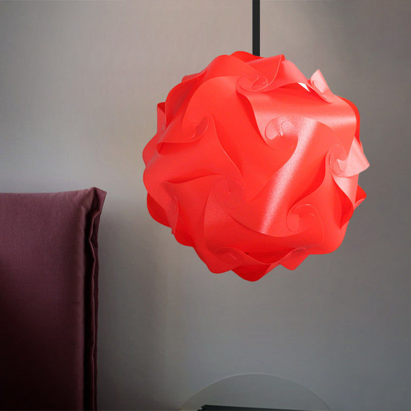 White/Red/Pink Globe Hanging Lamp Contemporary 1-Light Acrylic Ceiling Pendant Light, 8"/9"/10" Dia (pack of 2) Red Clearhalo 'Ceiling Lights' 'Modern Pendants' 'Modern' 'Pendant Lights' 'Pendants' Lighting' 1208057