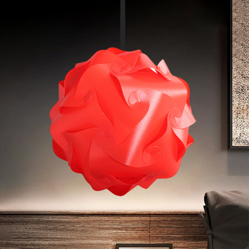 White/Red/Pink Globe Hanging Lamp Contemporary 1-Light Acrylic Ceiling Pendant Light, 8"/9"/10" Dia (pack of 2) Clearhalo 'Ceiling Lights' 'Modern Pendants' 'Modern' 'Pendant Lights' 'Pendants' Lighting' 1208058