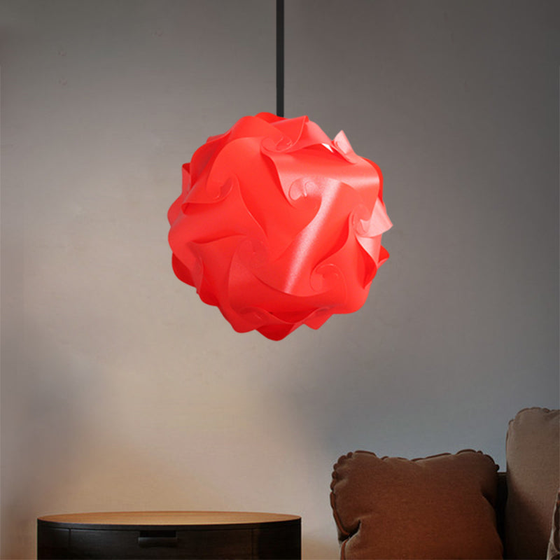 White/Red/Pink Globe Hanging Lamp Contemporary 1-Light Acrylic Ceiling Pendant Light, 8"/9"/10" Dia (pack of 2) Clearhalo 'Ceiling Lights' 'Modern Pendants' 'Modern' 'Pendant Lights' 'Pendants' Lighting' 1208059