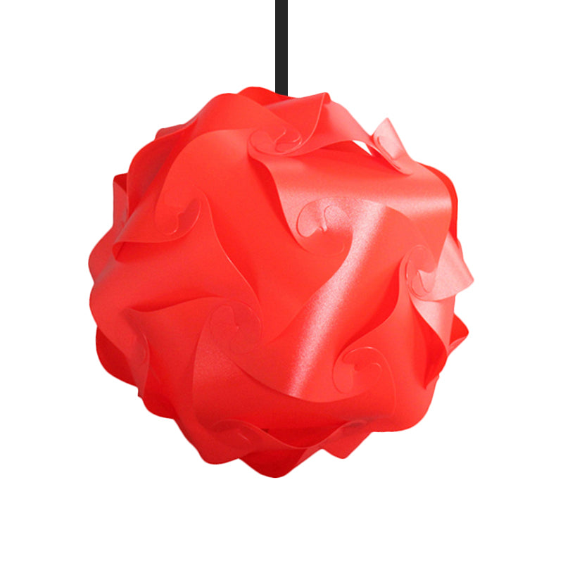 White/Red/Pink Globe Hanging Lamp Contemporary 1-Light Acrylic Ceiling Pendant Light, 8"/9"/10" Dia (pack of 2) Clearhalo 'Ceiling Lights' 'Modern Pendants' 'Modern' 'Pendant Lights' 'Pendants' Lighting' 1208060