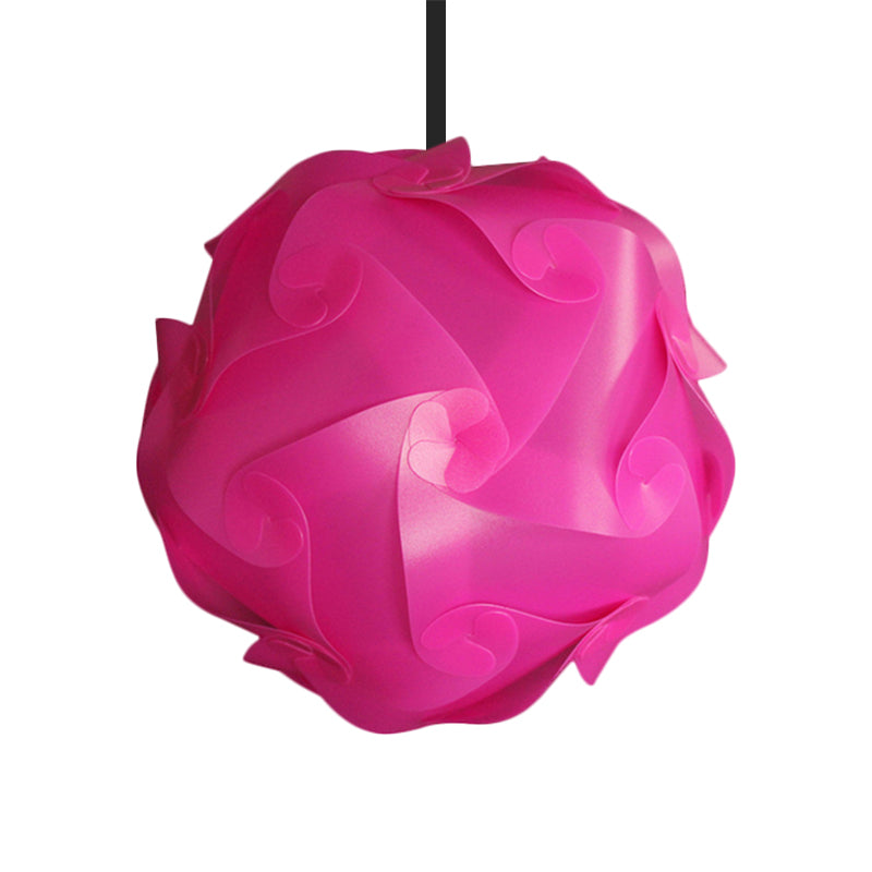 White/Red/Pink Globe Hanging Lamp Contemporary 1-Light Acrylic Ceiling Pendant Light, 8"/9"/10" Dia (pack of 2) Clearhalo 'Ceiling Lights' 'Modern Pendants' 'Modern' 'Pendant Lights' 'Pendants' Lighting' 1208064