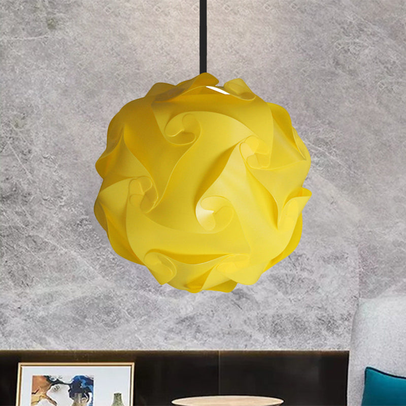 White/Red/Pink Globe Hanging Lamp Contemporary 1-Light Acrylic Ceiling Pendant Light, 8"/9"/10" Dia (pack of 2) Yellow Clearhalo 'Ceiling Lights' 'Modern Pendants' 'Modern' 'Pendant Lights' 'Pendants' Lighting' 1208065