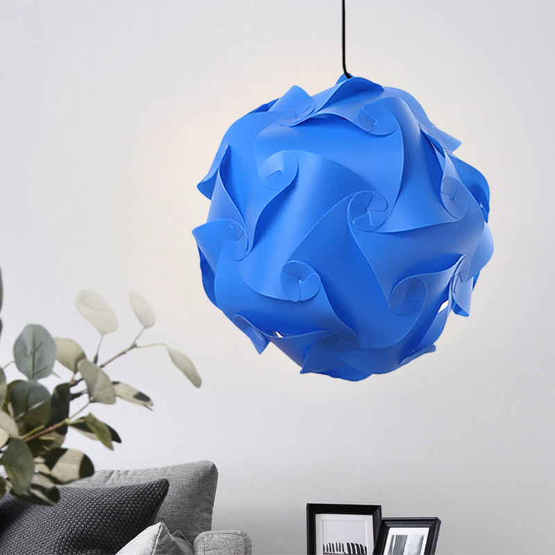 Black/Red/Blue DIY Hanging Ceiling Light Simple 1 Light Plastic Drop Pendant for Study Room Clearhalo 'Ceiling Lights' 'Modern Pendants' 'Modern' 'Pendant Lights' 'Pendants' Lighting' 1208147