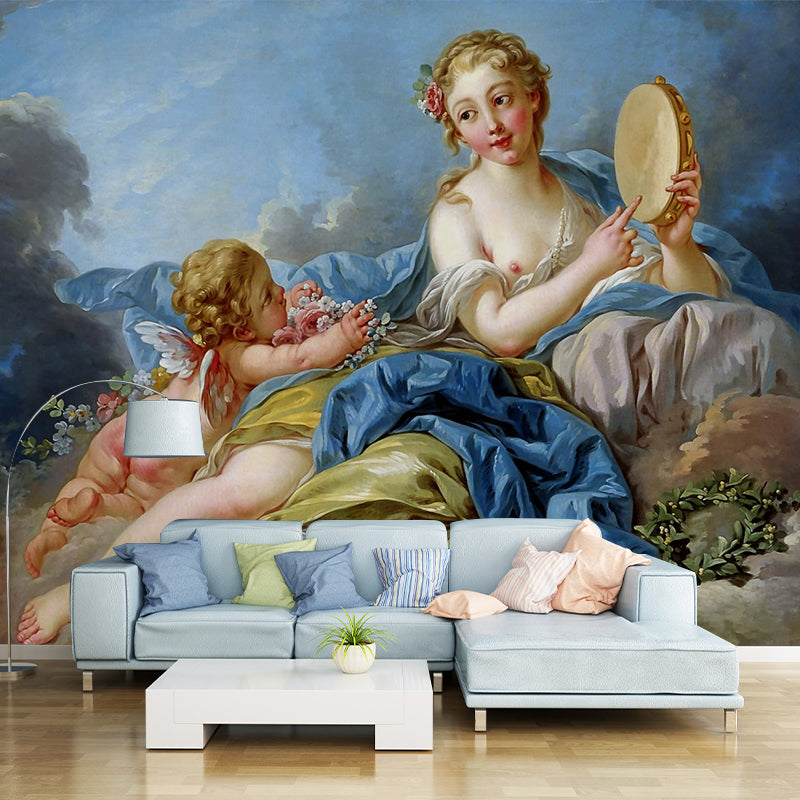 The Muse Terpsichore Wall Murals Classic Moisture Resistant Living Room Wall Art, Personalized Size Clearhalo 'Wall Decor' 'Wall Mural' 1209572