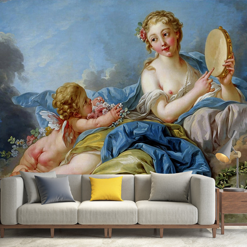 The Muse Terpsichore Wall Murals Classic Moisture Resistant Living Room Wall Art, Personalized Size Clearhalo 'Wall Decor' 'Wall Mural' 1209573