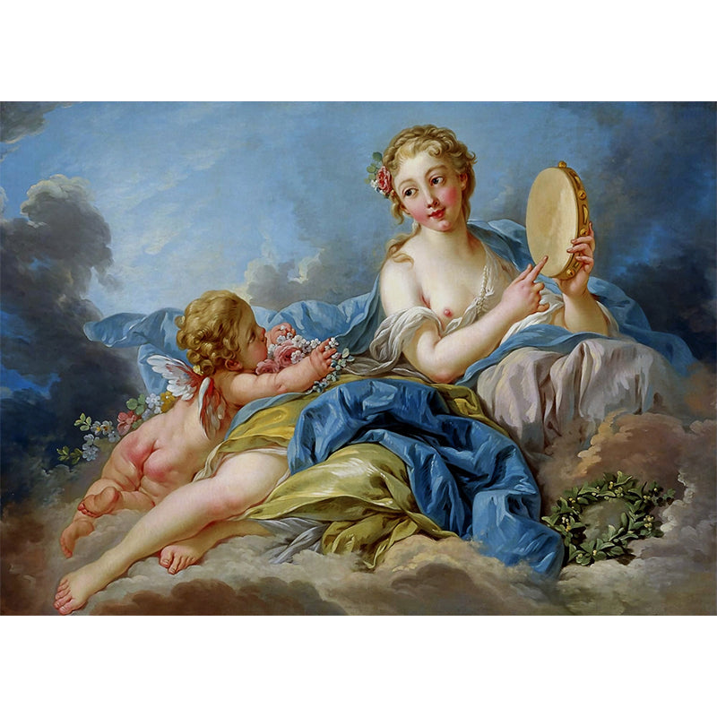 The Muse Terpsichore Wall Murals Classic Moisture Resistant Living Room Wall Art, Personalized Size Clearhalo 'Wall Decor' 'Wall Mural' 1209574