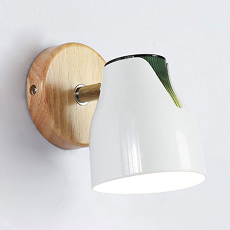 Rotatable Metallic Bud Shade Wall Light Single Light Modern Sconce Light for Kitchen Cloth Shop Clearhalo 'Modern wall lights' 'Modern' 'Wall Lamps & Sconces' 'Wall Lights' Lighting' 1209633