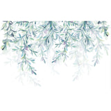 Willow Branch Wall Covering Murals Blue-White Modern Wall Decoration for Bedroom Clearhalo 'Wall Decor' 'Wall Mural' 1211664