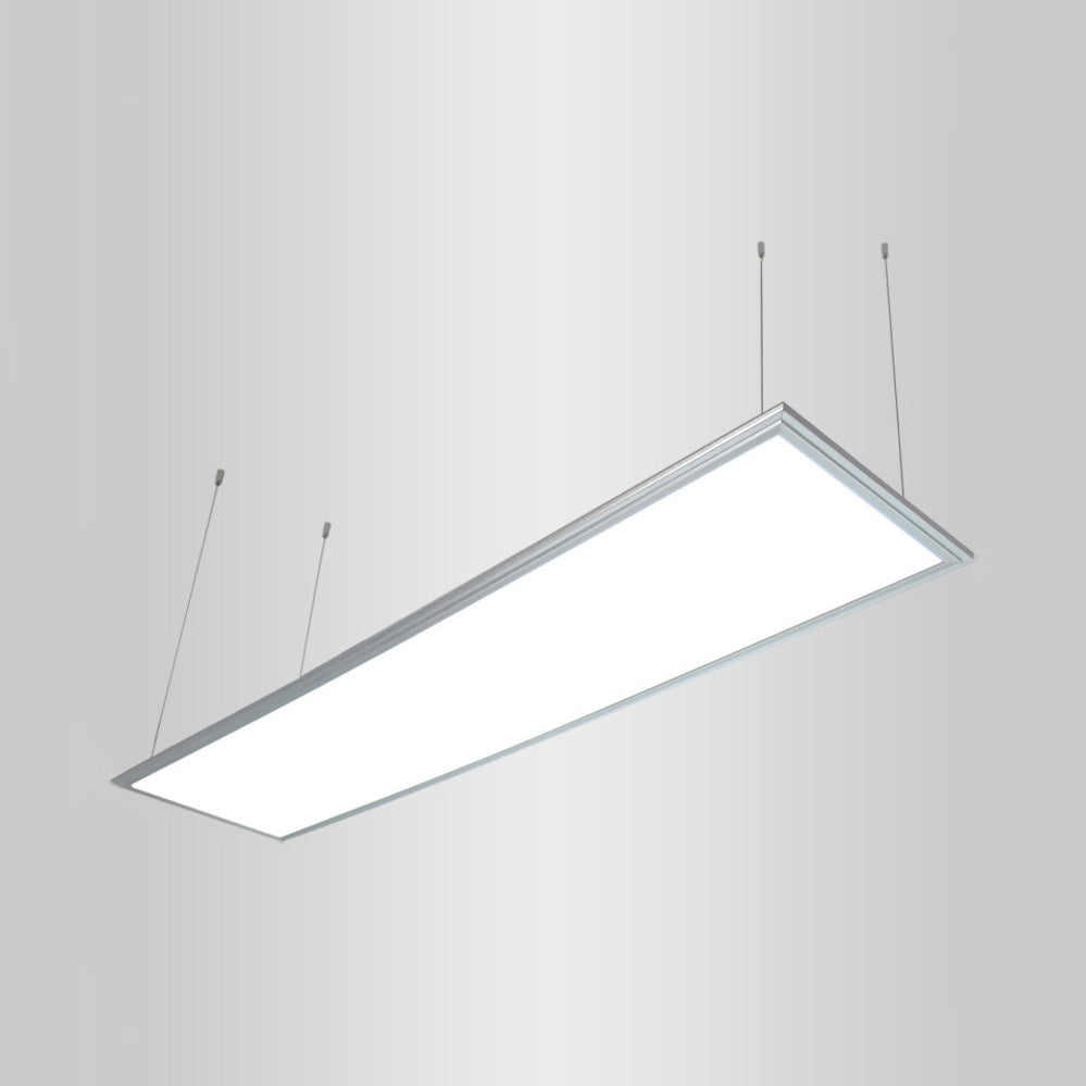 12"/23.5"/47" Wide Square/Rectangular Metal Pendant Lighting Simplicity Led White Ceiling Lamp Fixture with Acrylic Diffuser Clearhalo 'Ceiling Lights' 'Modern Pendants' 'Modern' 'Pendant Lights' 'Pendants' Lighting' 121634