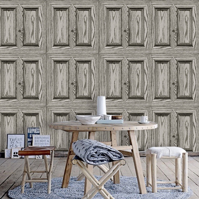Papel de madera adhesivo de madera blanca estilo country PVC Decoración de  pared para el interior de la casa - Clearhalo