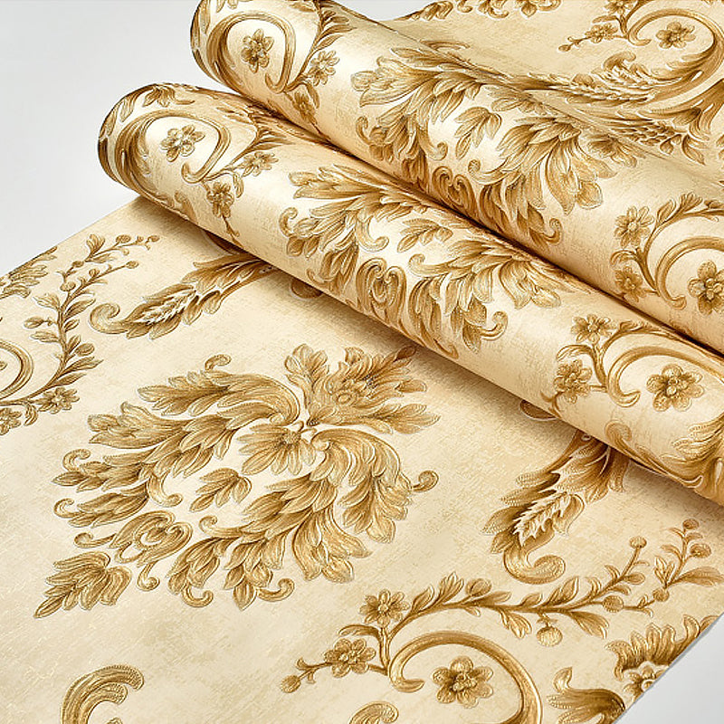 Gold Floral Damask Can Opener Cover 