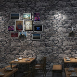 Light Color Rock Wallpaper Roll Moisture Resistant Industrial Dining Room Wall Decor Grey Clearhalo 'Industrial wall decor' 'Industrial' 'Wallpaper' Wall Decor' 1219437