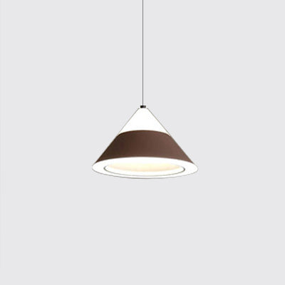 Black/Gray/Brown Cone Shade Hanging Light Metal Nordic 4 Lights Pendant Light for Dining Room Brown Clearhalo 'Ceiling Lights' 'Modern Pendants' 'Modern' 'Pendant Lights' 'Pendants' Lighting' 122501