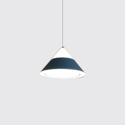 Black/Gray/Brown Cone Shade Hanging Light Metal Nordic 4 Lights Pendant Light for Dining Room Blue Clearhalo 'Ceiling Lights' 'Modern Pendants' 'Modern' 'Pendant Lights' 'Pendants' Lighting' 122502