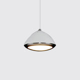 Modern Dome Pendant Light Metal 1 LED White Living Room Hanging Ceiling Light with Acrylic Diffuser in Warm/White White Clearhalo 'Ceiling Lights' 'Modern Pendants' 'Modern' 'Pendant Lights' 'Pendants' Lighting' 122589