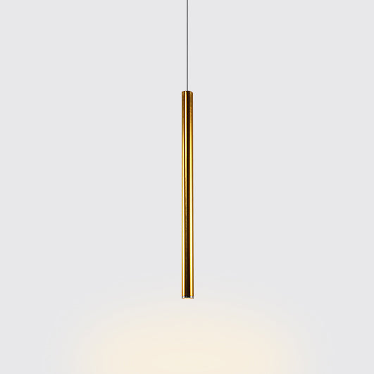 Silver/Red/Blue Metal Slim Ceiling Light Nordic Simple Style Bar Suspension Pendant Light in Warm/White, 12"/19.5"/23.5" High Clearhalo 'Ceiling Lights' 'Modern Pendants' 'Modern' 'Pendant Lights' 'Pendants' Lighting' 122820