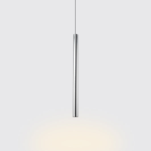 Silver/Red/Blue Metal Slim Ceiling Light Nordic Simple Style Bar Suspension Pendant Light in Warm/White, 12"/19.5"/23.5" High Clearhalo 'Ceiling Lights' 'Modern Pendants' 'Modern' 'Pendant Lights' 'Pendants' Lighting' 122822