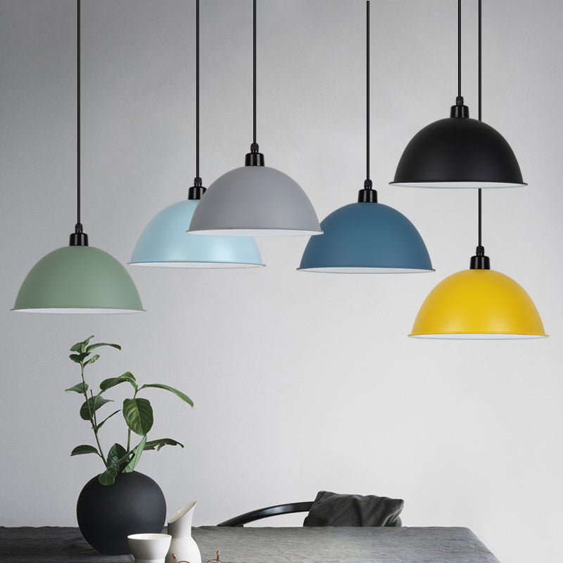 Nordic Stylish Bowl Hanging Light Single Light Aluminum Pendant Lamp for Gallery Cafe Clearhalo 'Ceiling Lights' 'Modern Pendants' 'Modern' 'Pendant Lights' 'Pendants' Lighting' 125964