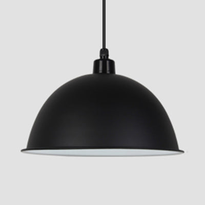 Nordic Stylish Bowl Hanging Light Single Light Aluminum Pendant Lamp for Gallery Cafe Black Clearhalo 'Ceiling Lights' 'Modern Pendants' 'Modern' 'Pendant Lights' 'Pendants' Lighting' 125966