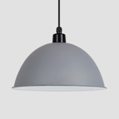 Nordic Stylish Bowl Hanging Light Single Light Aluminum Pendant Lamp for Gallery Cafe Grey Clearhalo 'Ceiling Lights' 'Modern Pendants' 'Modern' 'Pendant Lights' 'Pendants' Lighting' 125967