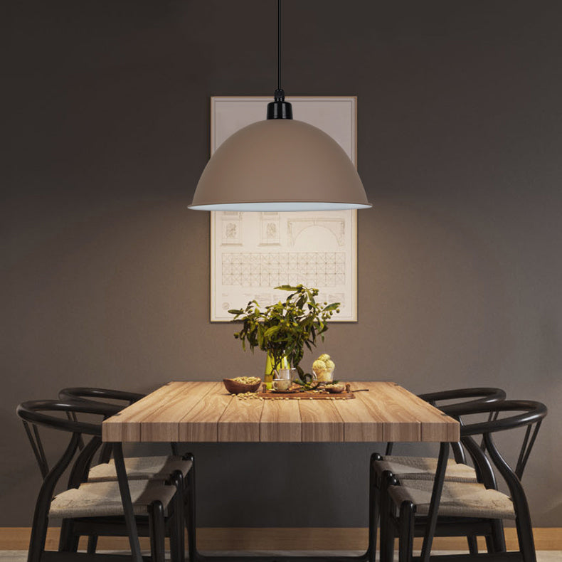 Nordic Stylish Bowl Hanging Light Single Light Aluminum Pendant Lamp for Gallery Cafe Clearhalo 'Ceiling Lights' 'Modern Pendants' 'Modern' 'Pendant Lights' 'Pendants' Lighting' 125968