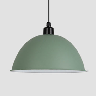 Nordic Stylish Bowl Hanging Light Single Light Aluminum Pendant Lamp for Gallery Cafe Green Clearhalo 'Ceiling Lights' 'Modern Pendants' 'Modern' 'Pendant Lights' 'Pendants' Lighting' 125973