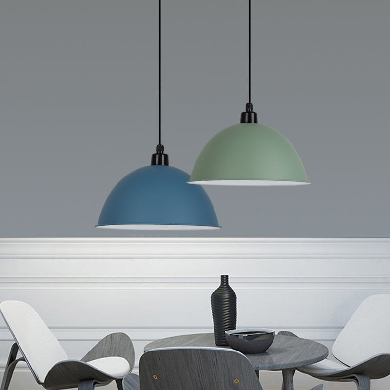 Nordic Stylish Bowl Hanging Light Single Light Aluminum Pendant Lamp for Gallery Cafe Clearhalo 'Ceiling Lights' 'Modern Pendants' 'Modern' 'Pendant Lights' 'Pendants' Lighting' 125975