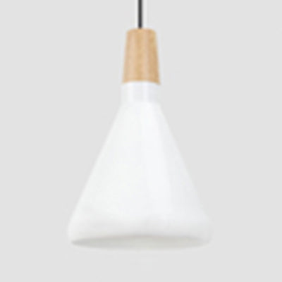 Nordic Coolie Shade Suspension Light Aluminum 7/10.5/15 Inch Wide 1 Head Pendant Light for Office Coffee Shop White 7" Clearhalo 'Ceiling Lights' 'Modern Pendants' 'Modern' 'Pendant Lights' 'Pendants' Lighting' 126066