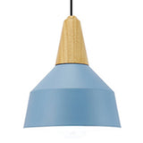 Living Room Pendant Light Aluminum 10/14 Inch Wide Single Head Macaron Pendant Lamp with Adjustable Cord Blue 10" Clearhalo 'Ceiling Lights' 'Modern Pendants' 'Modern' 'Pendant Lights' 'Pendants' Lighting' 126100