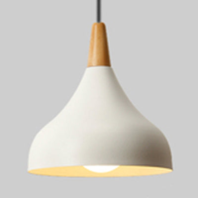 Metal Onion Ceiling Pendant Light Kindergarten One Light Macaron Loft Pendant Lamp White Clearhalo 'Ceiling Lights' 'Modern Pendants' 'Modern' 'Pendant Lights' 'Pendants' Lighting' 126111