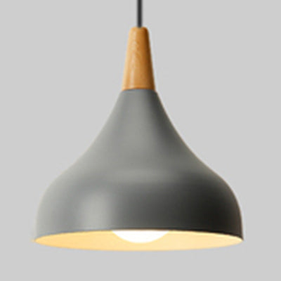 Metal Onion Ceiling Pendant Light Kindergarten One Light Macaron Loft Pendant Lamp Grey Clearhalo 'Ceiling Lights' 'Modern Pendants' 'Modern' 'Pendant Lights' 'Pendants' Lighting' 126112